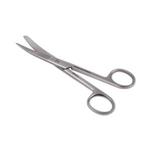 Chirurgische schaar spits/stomp 18 cm gebogen RVS