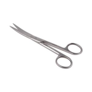 Chirurgische schaar spits/spits 13 cm gebogen RVS