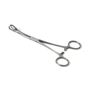 Foerster tampontang 25 cm gebogen RVS