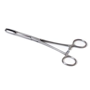 Maier koorntang met cremaillere (slot) 20 cm recht RVS
