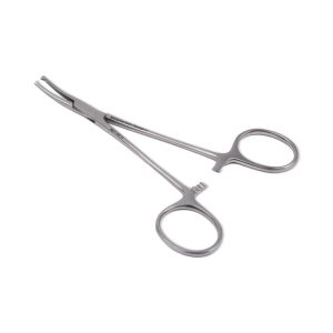 Mosquito arterieklem 1x2 tanden 12 cm gebogen RVS