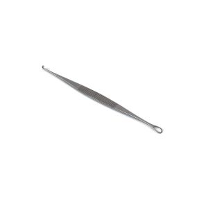 Roser oor/cerumehaakje met cerumelus 14 cm RVS