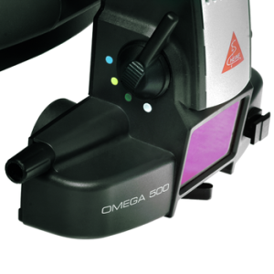 Heine OMEGA 500 ophthalmoscope 6V LED met HC 50L hoofdband reostaat en aansluitkabel cinch