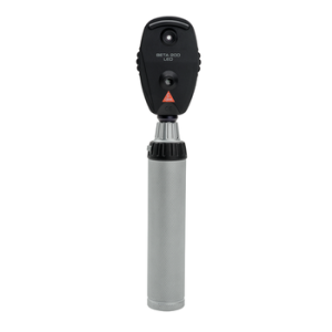 Heine BETA 200 Oftalmoscoop 3.5V XHL met BETA4 USB oplaadbaar handvat en USB-kabel en voeding