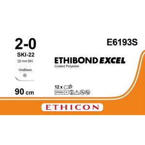Ethibond Excel wit 2-0, SKI-22 naald, E6193S, 12 stuks