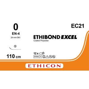 Ethibond Excel groen 0, EN-4 EES naald, EC21, 12 stuks