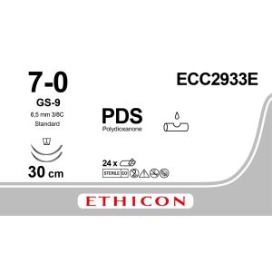 PDSII violet 7-0, GS-9 naald, ECC2933E, 24 stuks