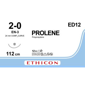 Prolene blauw 2-0, EN-3 EES naald, ED12, 12 stuks