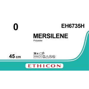 Mersilene groen 0, EH6735H, 36 stuks