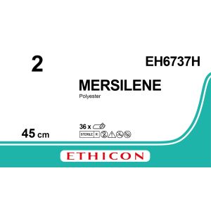 Mersilene groen 2, EH6737H, 36 stuks