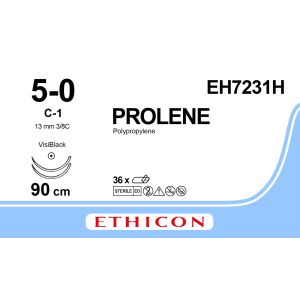 Prolene blauw 5-0, C-1 VB naald, EH7231H, 36 stuks