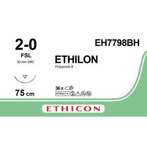 Ethilon zwart 2-0, FSL naald, EH7798BH, 36 stuks