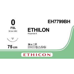 Ethilon zwart 0, FSL naald, EH7799BH, 36 stuks