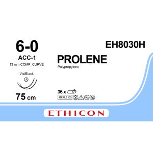 Prolene blauw 6-0, ACC-1 VB naald, EH8030H, 36 stuks