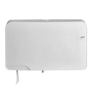 Quartz White Duo Mini Jumbo Toiletrolhouder