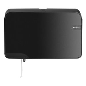 Quartz Black Duo toiletrolhouder, Coreless