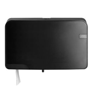 Quartz Black Duo Mini Jumbo Toiletrolhouder