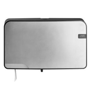 Quartz Silver Duo Mini Jumbo Toiletrolhouder