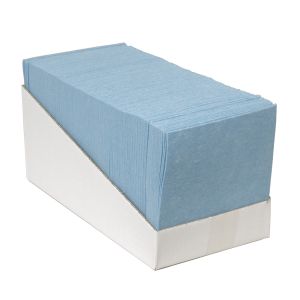 Sopdoek vouw in dispenserdoos, blauw