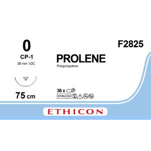 Prolene blauw 0, CP-1 naald, F2825, 36 stuks
