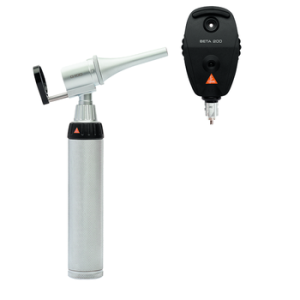 Heine G100 VET Diagnostische set, G100 spleetverlichtingskop en BETA 200 ophtalmoscoop, BETA batterijhandvat, LED