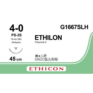 Ethilon groen 4-0, PS-2S PRIME MP naald, G1667SLH, 36 stuks