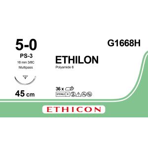 Ethilon groen 5-0, PS-3 PRIME MP naald, G1668H, 36 stuks