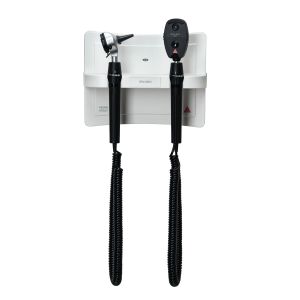 Heine EN 200 wandtransformator met BETA 400 LED F.O. otoscoop en BETA 200 LED oftalmoscoop