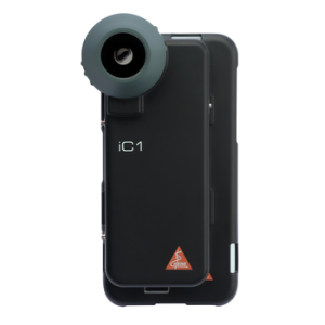 Heine iC1 dermatoscoop met contactplaat met schaalverdeling, montagekoffer voor iPhone 12 Pro, USB-kabel, netadapter