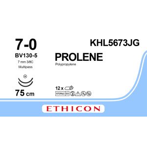 Prolene blauw 7-0, BV130-5 MP naald, KHL5673JG, 12 stuks