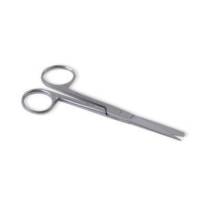 Chirurgische schaar linkshandig spits/stomp 14 cm recht RVS