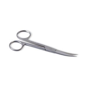 Chirurgische schaar linkshandig spits/spits 14 cm gebogen RVS