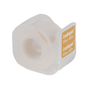Leukopor hechtpleister in dispenser, 2,5 cm x 9,2 m, per stuk