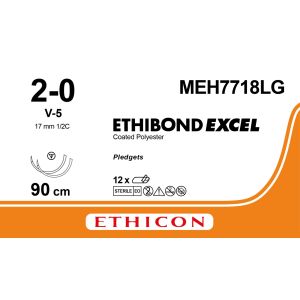 Ethibond Excel groen/wit 2-0 V-5 4 RC PLDGT FRM, MEH7718LG, 12 stuks
