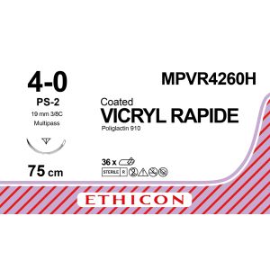 Vicryl Rapide ongek. 4-0, PS-2 PRIM MP naald, MPVR4260H, 36 stuks