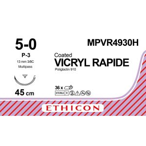 Vicryl Rapide ongek. 5-0, P-3 PRIME MP naald, MPVR4930H, 36 stuks