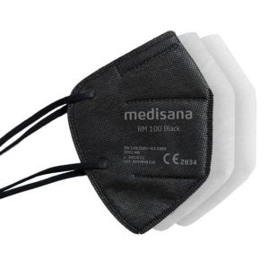 Medisana FFP2 mondmaskers zwart, 10 stuks