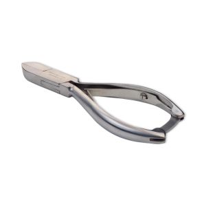 Pedicure-Nageltang met rechte bek en glad handvat, 14 cm