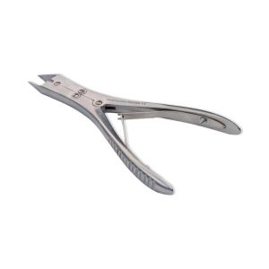 Pedicure-Nageltang met dubbel scharnier en rechte bek, 15 cm