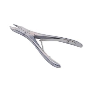 Pedicure-Nageltang met dubbele scharnier en gebogen bek, 15 cm 