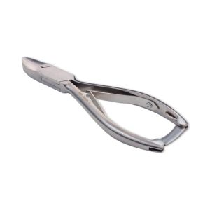 Pedicure-Nageltang (extra gehard), gebogen/glad, 14 cm 