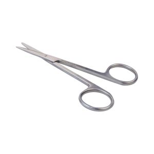 Neushaar schaar 11 cm met afgeronde punten, recht RVS