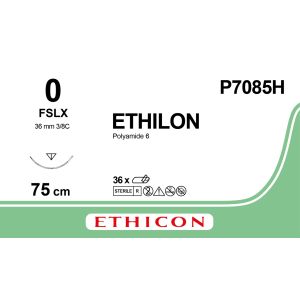 Ethilon zwart 0, FSLX naald, P7085H, 36 stuks