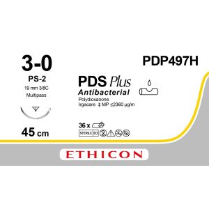 PDS Plus CLR 3-0, PS-2 PRIME MP naald, PDP497H, 36 stuks