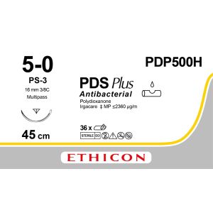 PDS Plus CLR 5-0, PS-3 PRIME MP naald, PDP500H, 36 stuks