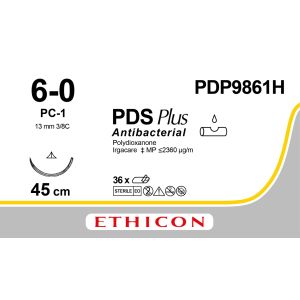 PDS Plus CLR 6-0, PC-1 PRIME naald, PDP9861H, 36 stuks