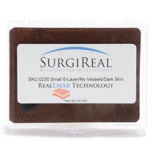 6-laags Small RealSuture subcuticulair gesimuleerd weefsel, Donkere huid