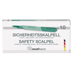 Scalpels met veiligheid systeem fig 15, 10 stuks