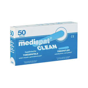 Medispat Clean houten tongspatels steriel, 50 stuks