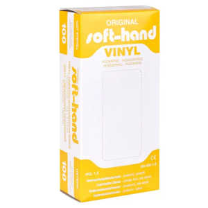 Soft-Hand Vinyl handschoenen, maat XS, 100 stuks